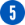 The number 5 inside a blue circle