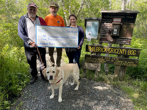BHBT presents donation to New London Conservation Commission