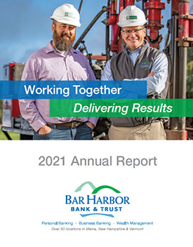 Front cover of the 2021 Annual Report