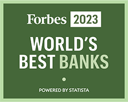 Forbes 2023 World's Best Banks logo