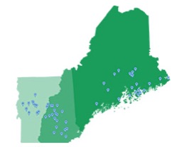 Map of the northeast.