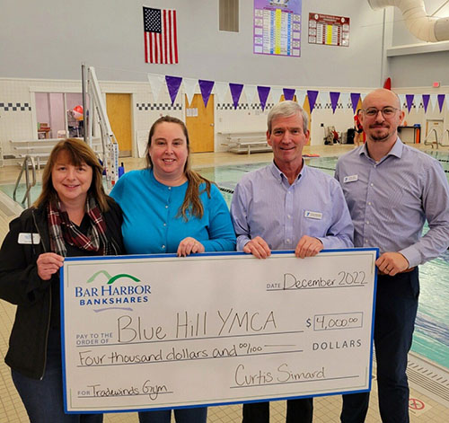 BHBT makes donation to Blue Hill YMCA