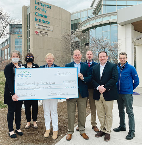 BHBT presents a donation to Northern Light Eastern Maine Medical Center